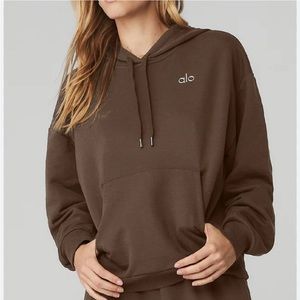 ALO Yoga | Accolade Hoodie in Espresso - Size Small
